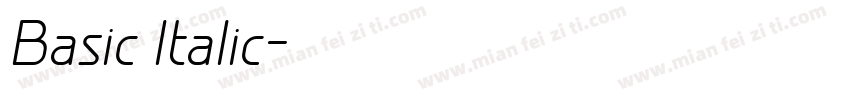 Basic Italic字体转换